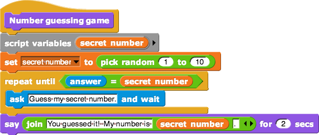 starting script for a number guessing game