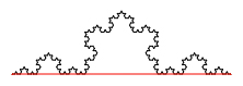 one side of Koch snowflake