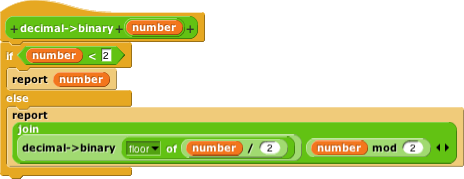 decimal->binary
