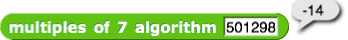 multiples-of-7-algorithm-block-with-501298-as-input(and-result-neg14)