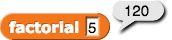 factorial of 5