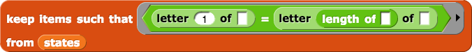 keep(letter_1=letter(length))from(states)