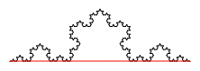 one side of Koch snowflake