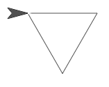 triangle fractal level 1 drawing