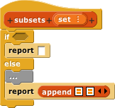 framework for subsets bloc
