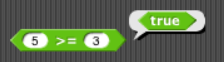 5 >= 3