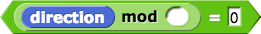 (direction) mod ( ) = 0