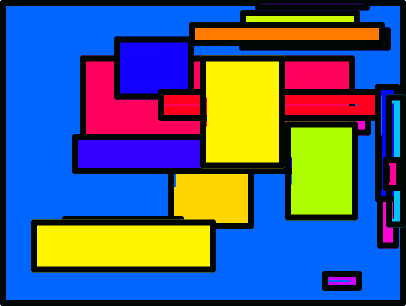 another Mondrian-like design drawn with Snap