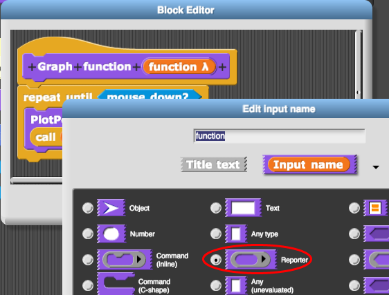 Block-and-input-name-editors-showing-reporter-type-input