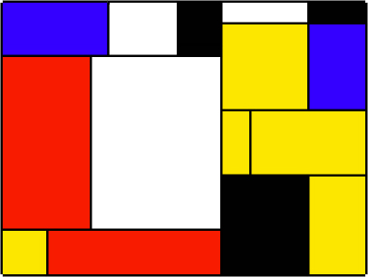 Mondrian picture created recursively