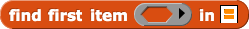 find first item () in 'list input slot'