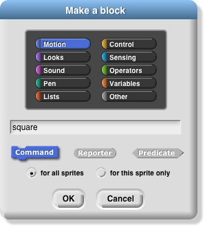 'Make  Block' dialog