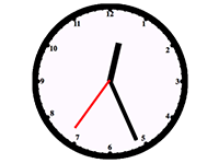 Clock hands at 12:26:36