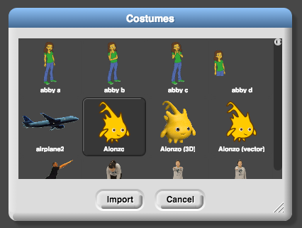 choosing the Alonzo costume