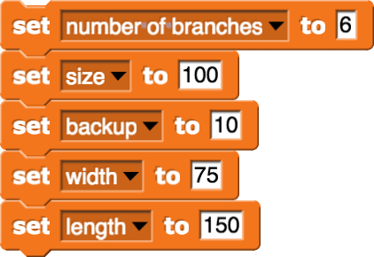 Initialize variables