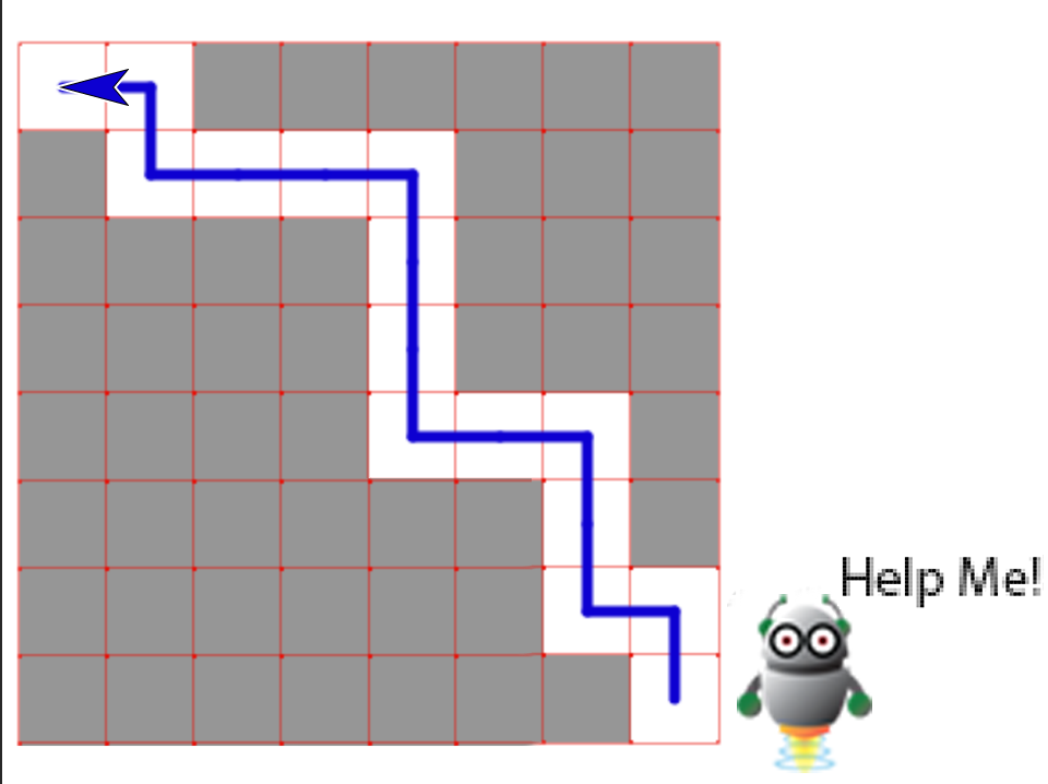 Robot in A Simple Maze