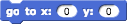 go to x: () y: ()