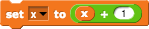 x = x + 1