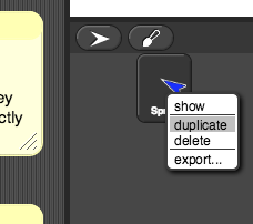 duplicating a sprite