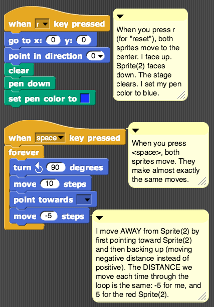 New sprite chase script