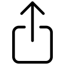 share icon (square with up arrow)