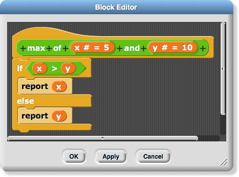 'max' block with defaults