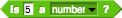 is input a number