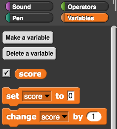 Make variable score