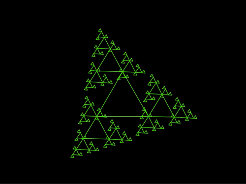 Recursive Triangle Animation