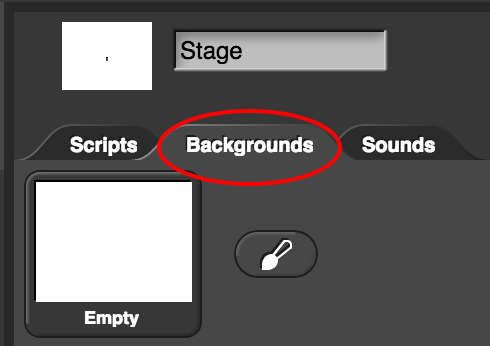 backgrounds tab