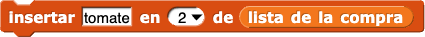 añadir (tomate) a (lista de la compra)