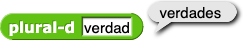 plural-d (verdad) reporta 'verdades'