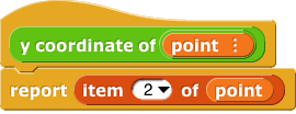 y coordinate of (point){report item 2 of (point)}