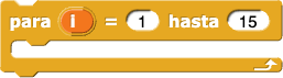 para (i)=(0) hasta (15)