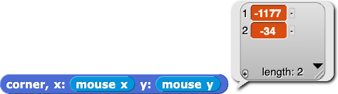 corner x:(mouse x) y:(mouse y) reporting {-1177, -34}