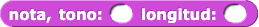 nota, tono: () longitud: ()