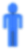 'well' sprite costume: a small blue person
