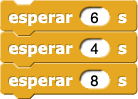 esperar (6), esperar (4), esperar (8)