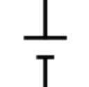 Battery symbol in a circuit