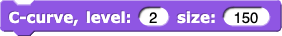 C-curve, level: (2) size: (150)