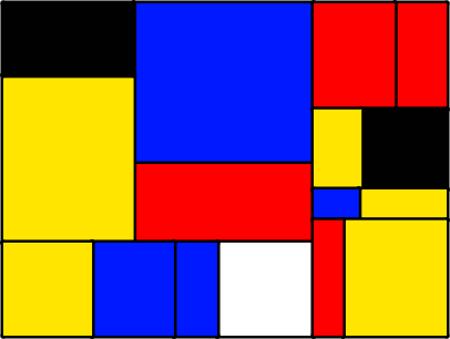 Mondrian picture created recursively