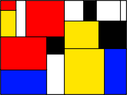 Mondrian picture created recursively