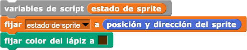 variables de programa(estado de objeto); asignar a (estado de objeto) el valor (0); fijar color de lápiz a (marrón)