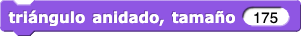 triángulo anidado, tamaño: (175)