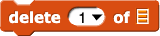 delete (1) of 'list input slot'